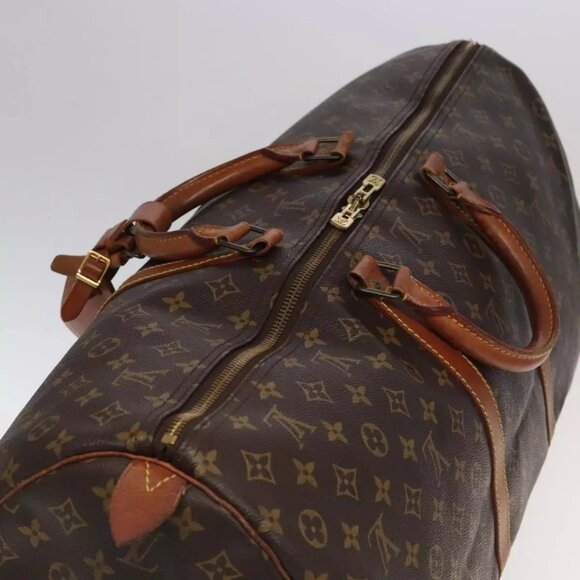 LOUIS VUITTON Monogram Keepall 60 Boston Bag M41422 LV Auth - Picture 10 of 16